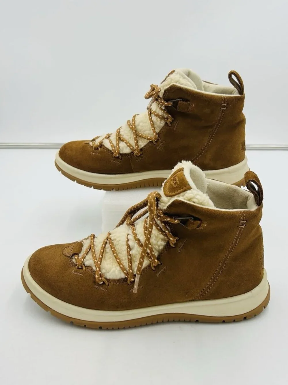UGG Lakesider Heritage Mid Women's 8.5 Suede Boots Chestnut Brown